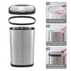 Motion Sensor Trash Can Set 13.2 Gallon & 3.2 Gallon | CB-DZT-50-13/12-5