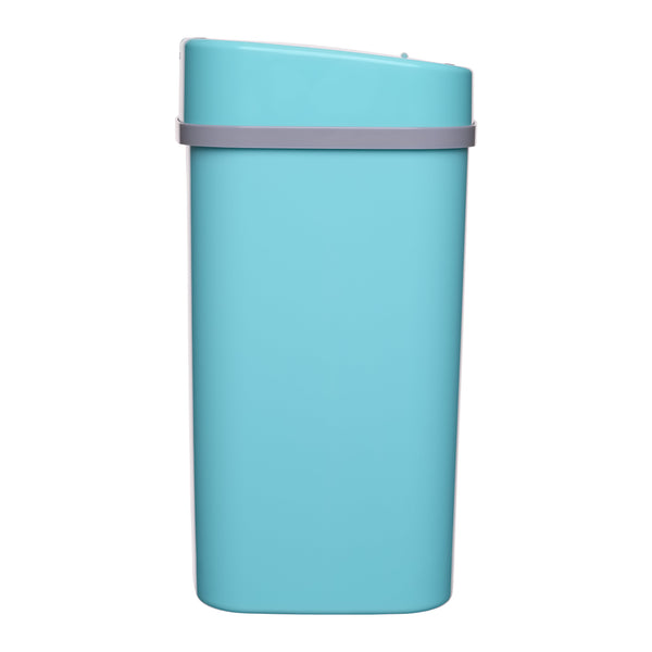 Rectangular Motion Sensor Trash Can 3.2 Gallon, Tea Blue