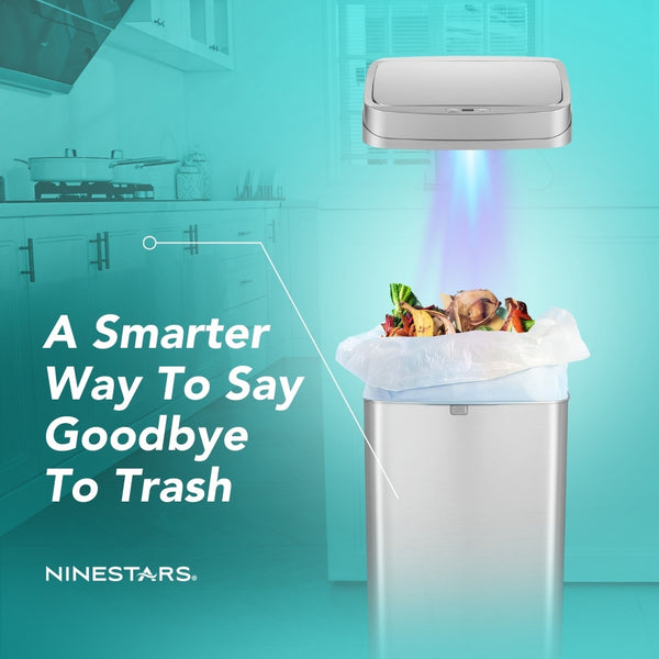 Thùng rác thông minh khử mùi UV Nova Series 13 Gallon | ONT-50-81
