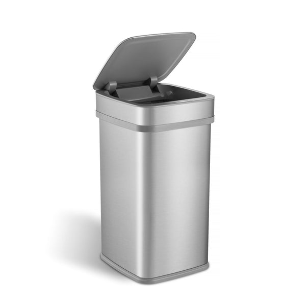 UV 냄새 중화 13.2 갤런 직사각형 모션 센서 쓰레기통