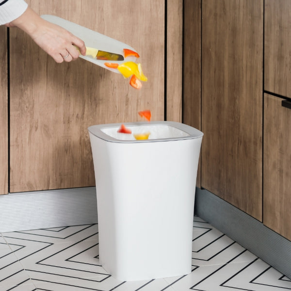 Ninestars Open Top Trash Can for Kitchen
