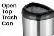 Ninestars Header Image Open Top Trash Can