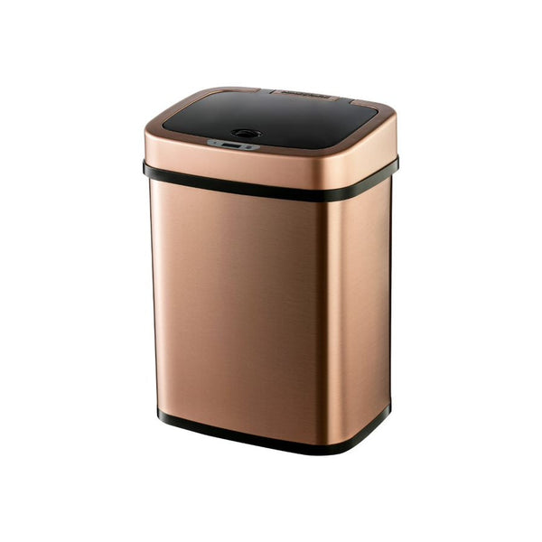 Ninestars Rectangular Motion Sensor Trash Can 3.2 Gallon, Gold