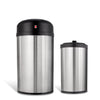 Round Motion Sensor Trash Can, Kitchen Trash Can 10.6 Gallon & 3.2 Gallon