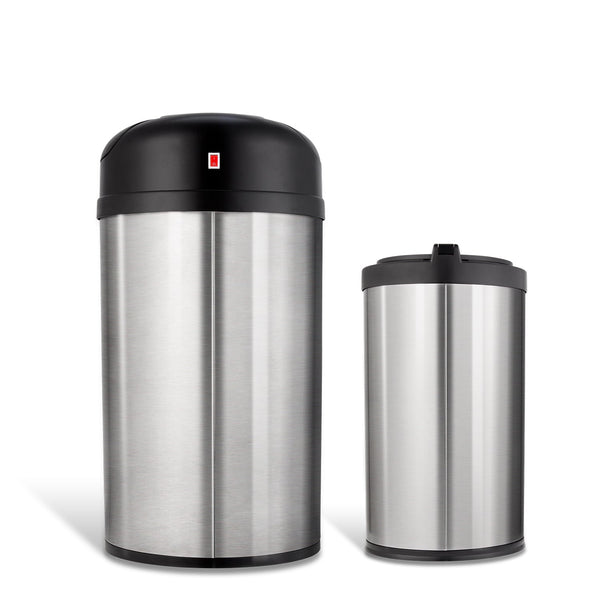 Round Motion Sensor Trash Can, Kitchen Trash Can 10.6 Gallon & 3.2 Gallon