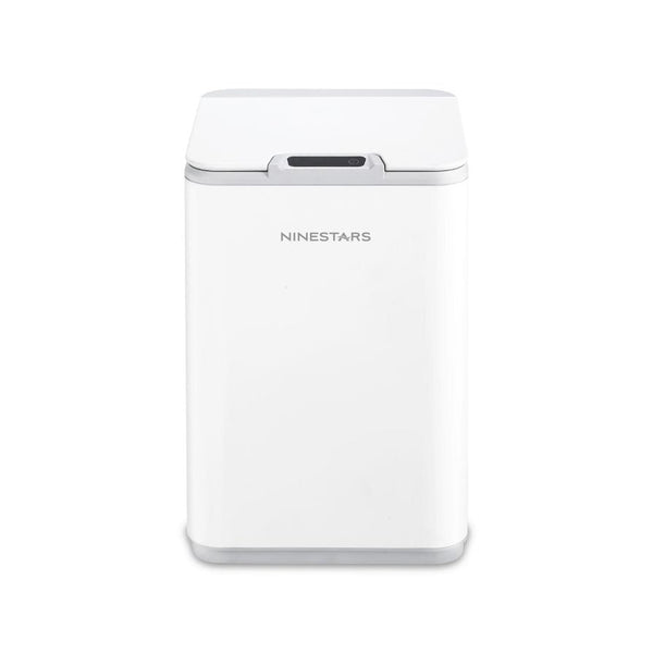 Touchless Square Motion Sensor Trash Can, 2.6 Gallon, White