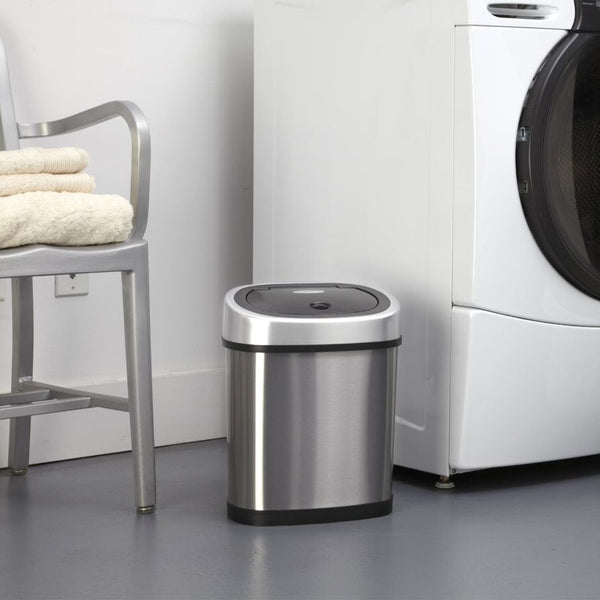 Rectangular Motion Sensor Trash Can 13.2 Gallon & 3.2 Gallon Kitchen