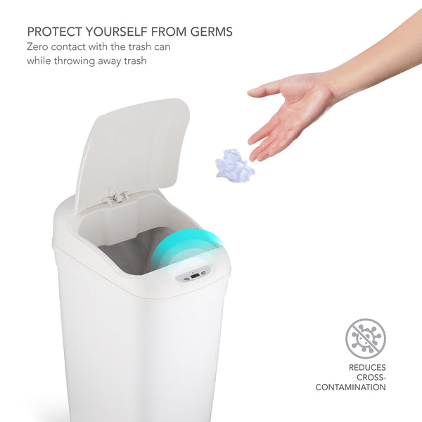 Slim Motion Sensor Trash Can 11.1 Gallon | DZT-42-1