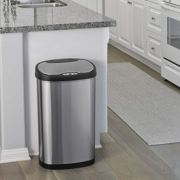 Rectangular Motion Sensor Trash Can 13.2 Gallon & 3.2 Gallon Kitchen, Living Room
