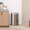 smart trash can in a modern home