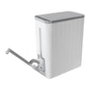 Rectangular Slim Trash Can with Hidden Toilet Brush For Bathroom | DZT-10-2