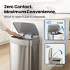 13 Gallon | Nova Series UV Odor Neutralizing Smart Trash Can | ONT-50-81