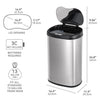 Motion Sensor Trash Can Set 13.2 Gallon & 3.2 Gallon | CB-DZT-50-13/12-5