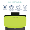 0.8 Gallon Countertop Compost Trash Bin & Hanging Trash Can, Black/Green | CCC-4-3S