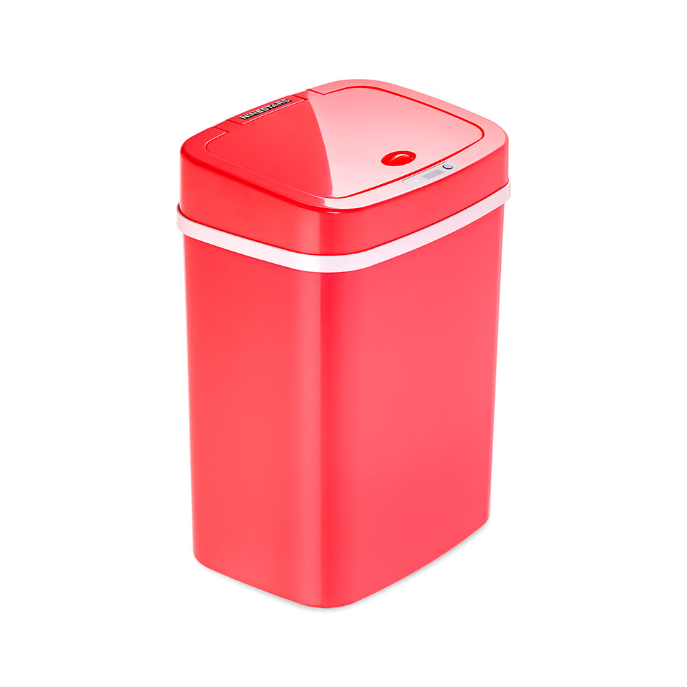 Rectangular Motion Sensor Trash Can 3.2 Gallon, Pink/Rose/Teal Blue/White/Yellow