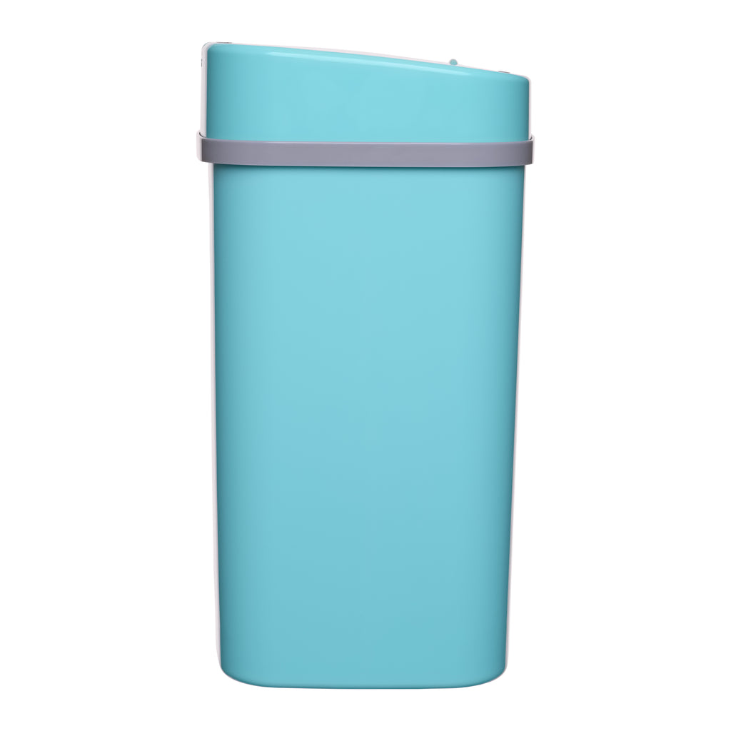 Rectangular Motion Sensor Trash Can 3.2 Gallon, Pink/Rose/Teal Blue/White/Yellow