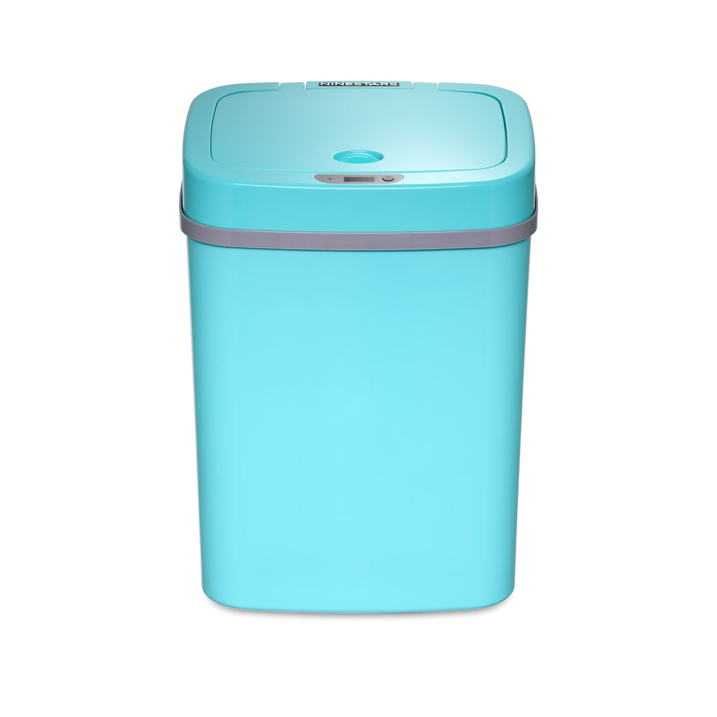 Rectangular Motion Sensor Trash Can 3.2 Gallon, Pink/Rose/Teal Blue/White/Yellow