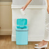 Rectangular Motion Sensor Trash Can 3.2 Gallon, Tea Blue for Living Room