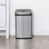 Infrared Motion Sensor Trash Can Stainless Steel for Bedroom Home Office | DZT-15-5