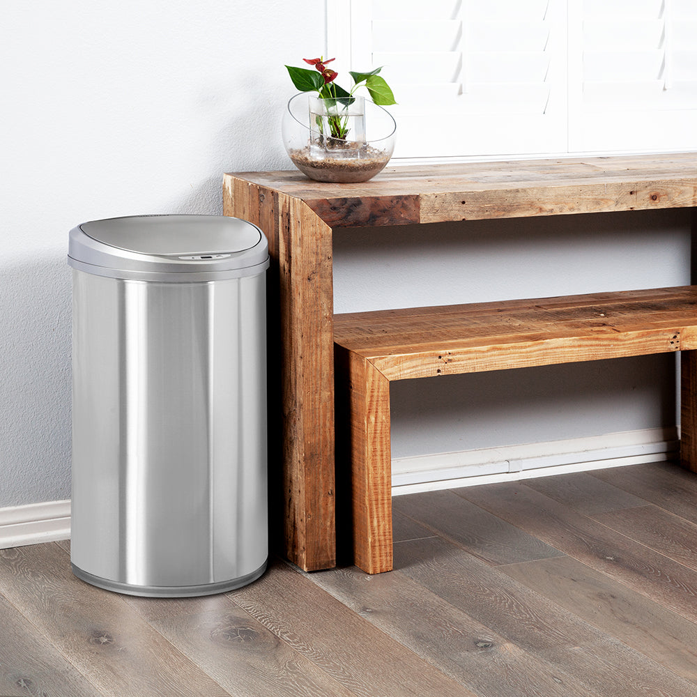 13.2 Gallon Semi Round Motion Sensor Trash Can