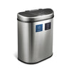 Dual Compartment Motion Sensor Trash Can 18.5 Gallon