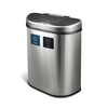 Ninestars Dual Compartment Motion Sensor Trash Can 