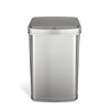 Ninestars Rectangular Motion Sensor Trash Can 13.2 Gallon, Silver