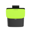 0.8 Gallon Countertop Compost Trash Bin & Hanging Trash Can, Black/Green | CCC-4-3S