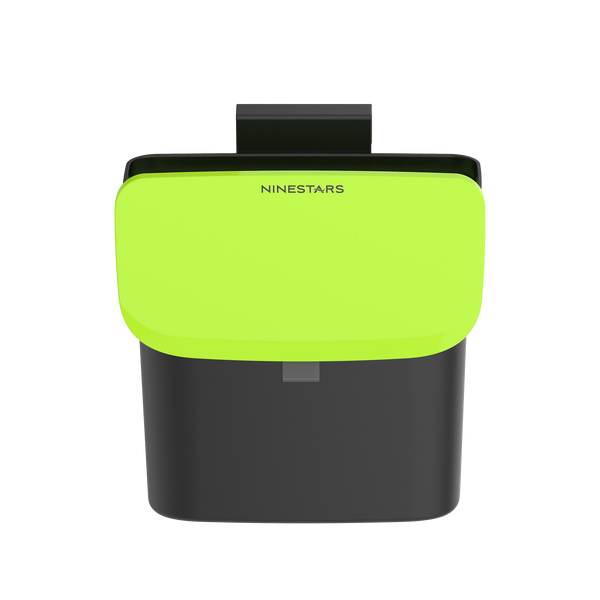 0.8 Gallon Countertop Compost Trash Bin & Hanging Trash Can, Black/Green | CCC-4-3S