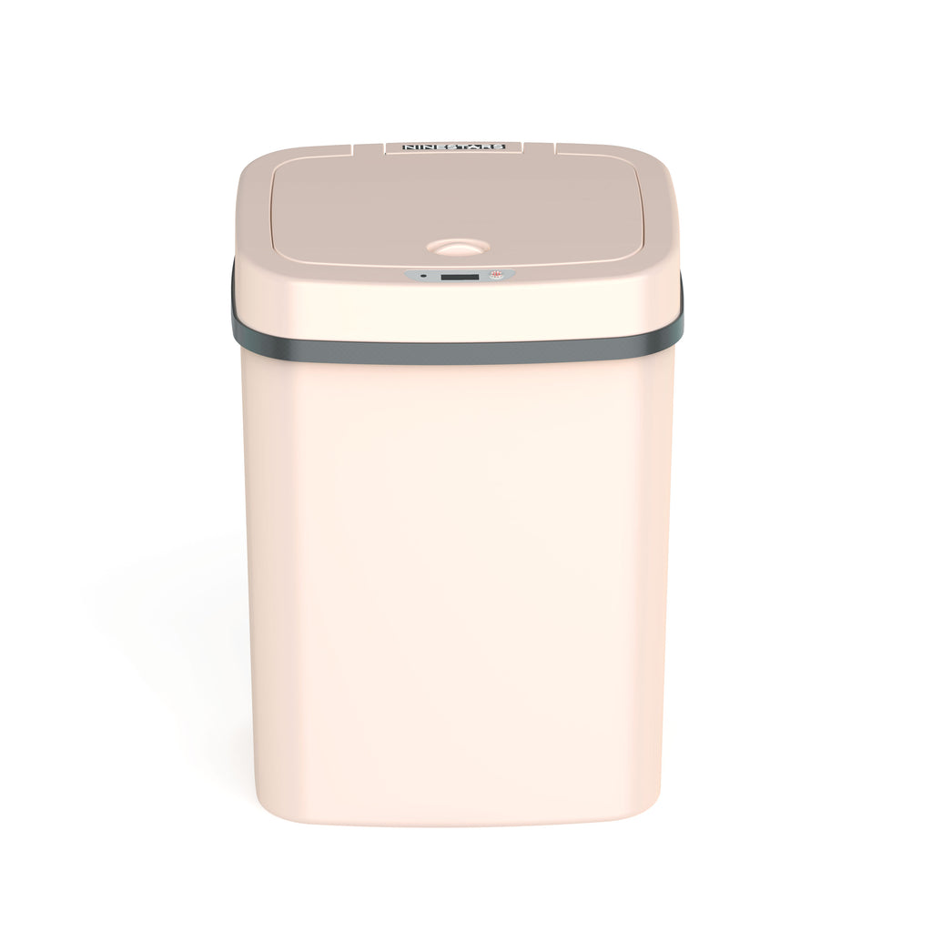 Rectangular Motion Sensor Trash Can 3.2 Gallon, Pink/Rose/Teal Blue/White/Yellow