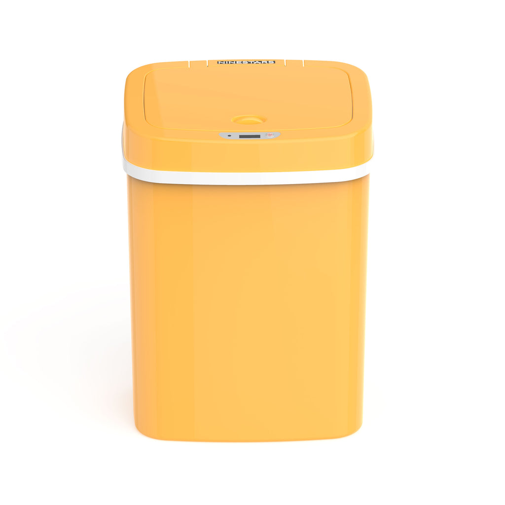 Rectangular Motion Sensor Trash Can 3.2 Gallon, Pink/Rose/Teal Blue/White/Yellow