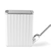 Rectangular Slim Trash Can with Hidden Toilet Brush For Bathroom | DZT-10-2