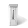 Rectangular Slim Trash Can with Hidden Toilet Brush For Bathroom | DZT-10-2