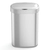 Sleek Silver Automatic Sensor Trash Can 13 Gallon Soft Close Stainless Steel | DZT-50-49