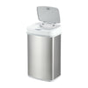 Odor Shield Infrared Motion Sensor Trash Can 4 Gallon for Bedroom Office | NPT-15-1WH | NPT-16-1