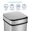 13 Gallon | Nova² Squared UV Odor Neutralizing Smart Kitchen Trash Can | ONT-50-82 Black Trim