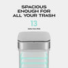 UV Odor Neutralizing 13.2 Gallon Rectangular Motion Sensor Trash Can