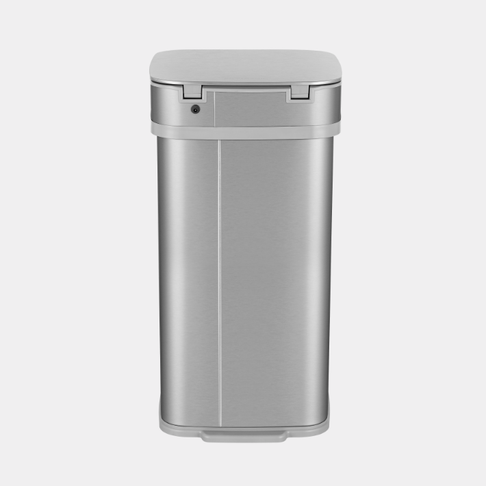 UV Odor Neutralizing 13.2 Gallon Rectangular Motion Sensor Trash Can