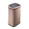 Rectangular Motion Sensor Trash Can 13.2 Gallon, Gold for Living Room