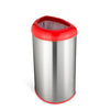 Semi-Round Open Top Trash Can 13 Gallon