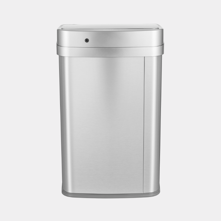 UV Odor Neutralizing 13.2 Gallon Rectangular Motion Sensor Trash Can