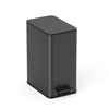 Step-On Trash Can 2.6 Gallon, Rectangular Shaped, Black