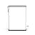 Step-On Trash Can 2.6 Gallon, Rectangular Shaped, White