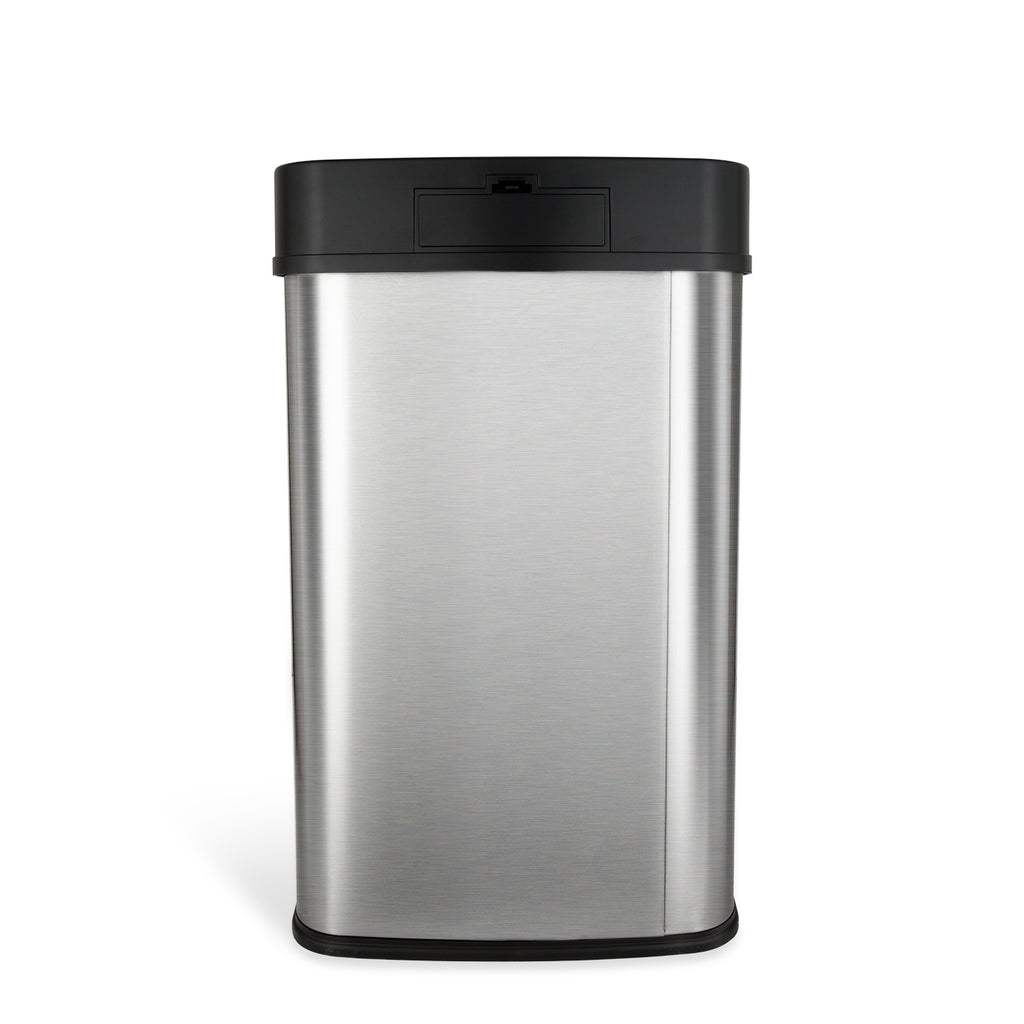 Rectangular Motion Sensor Trash Can 13.2 Gallon, Black/Silver/Grey/Burgundy