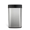 Rectangular Motion Sensor Trash Can 13.2 Gallon, Black