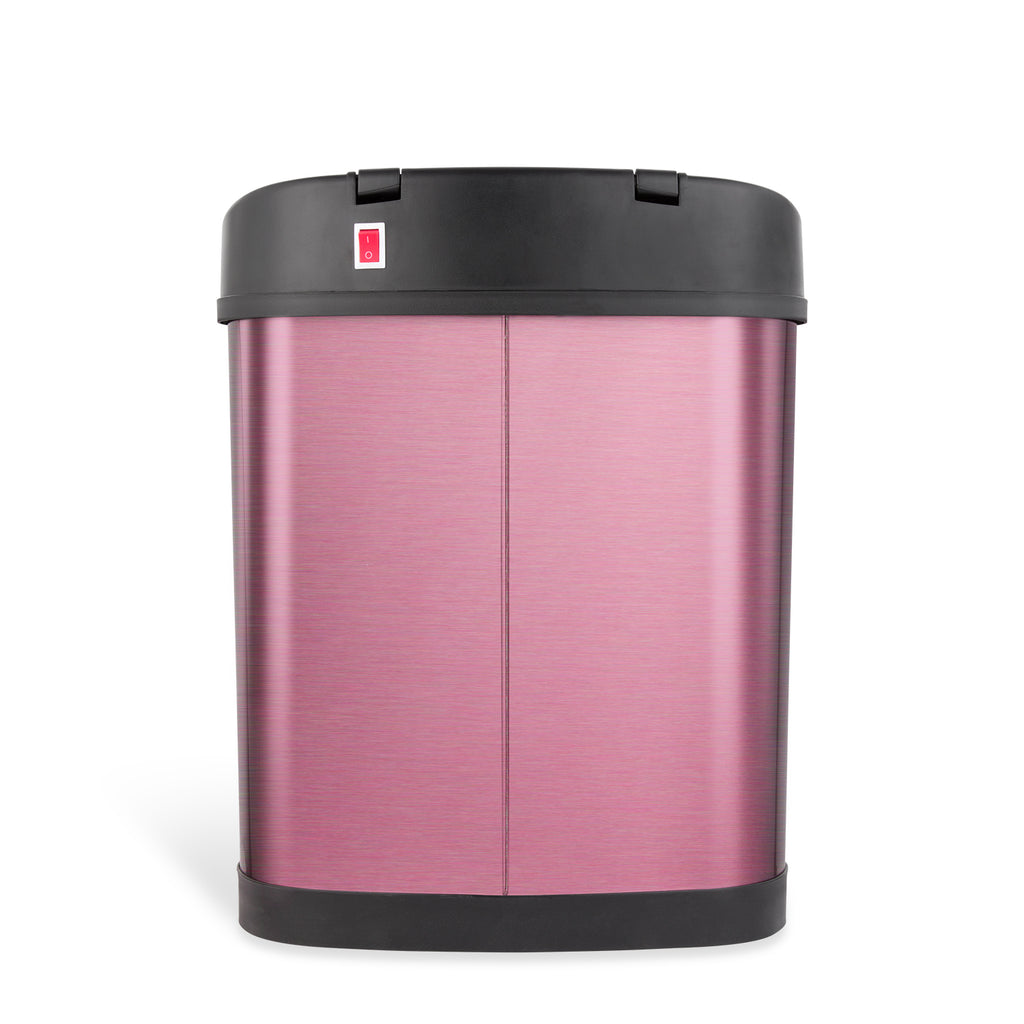 Touchless Motion Trash Can, 3.1 Gallon, Burgundy