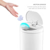 Ninstars Semi-Round Motion Sensor Trash Can for Bathroom and Kitchen