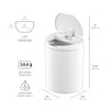 Ninstars Semi-Round Motion Sensor Trash Can 2.6/2.1 Gallon for Bathroom and Kitchen