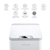 Touchless Square Motion Sensor Trash Can, 2.6 Gallon, White