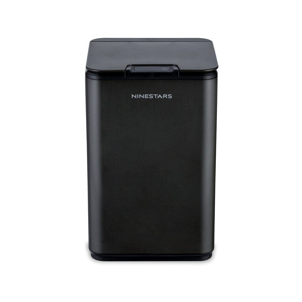 Square Motion Sensor Trash Can 2.6 Gallon, Black